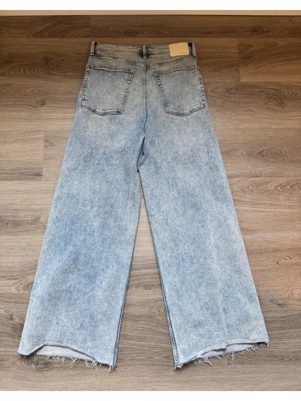 rag & bone Light Blue Straight Leg Jeans - Picture 3 of 3